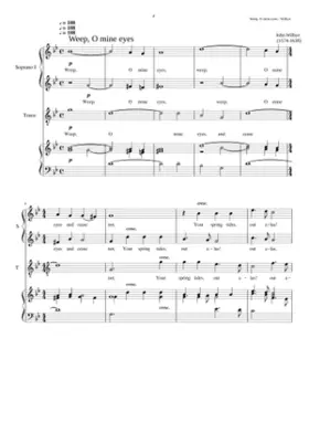 Weep O mine eyes