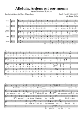 Alleluia. Ardens est cor meum