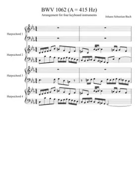 Concerto for 2 Harpsichords in C minor BWV 1062