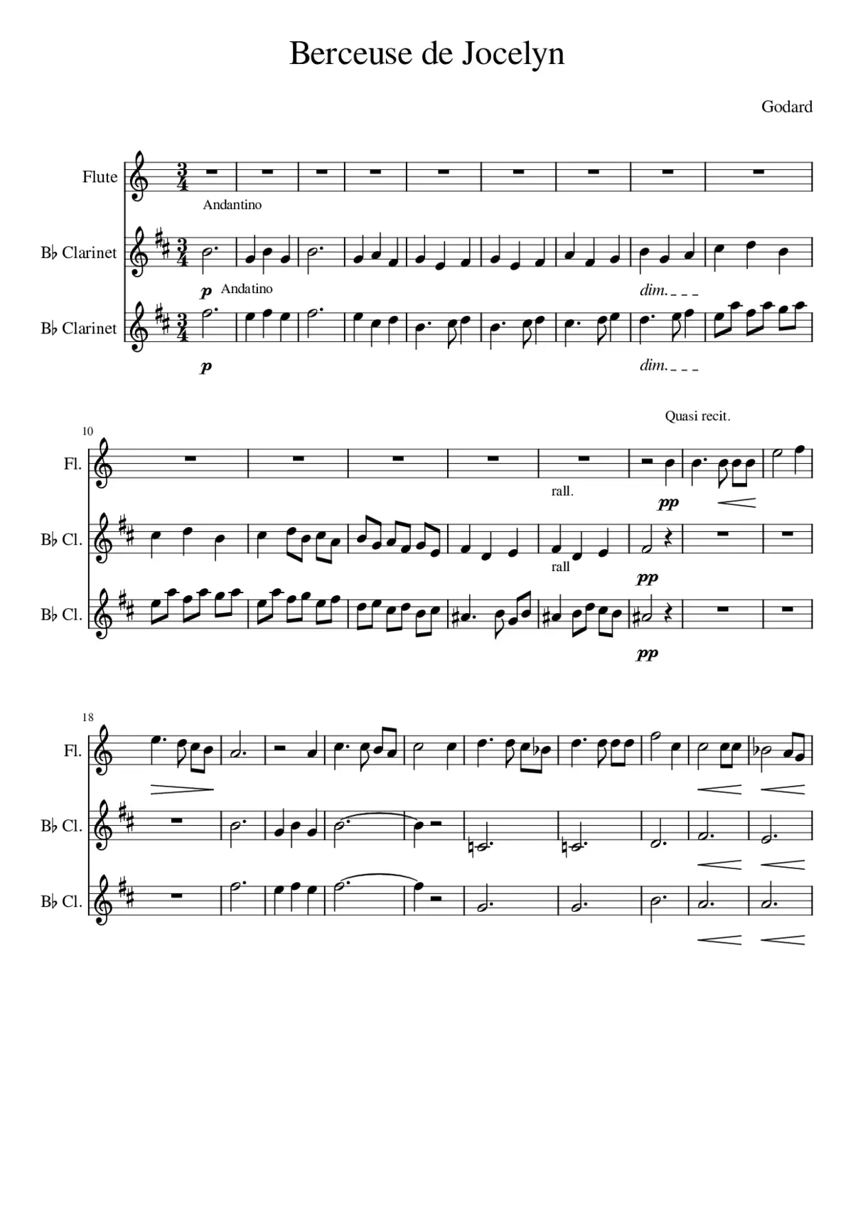 Berceuse de Jocelyn from Jocelyn Op 100 - Page 1