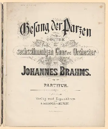 Gesang der Parzen - Page 1