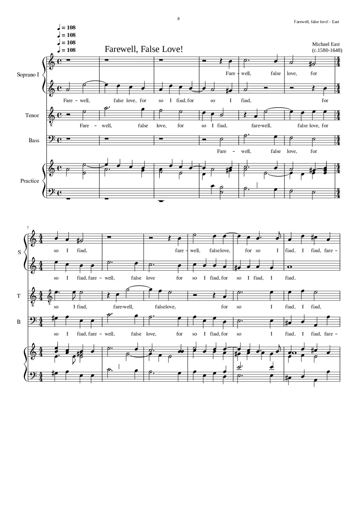 Farewell false love - Page 1