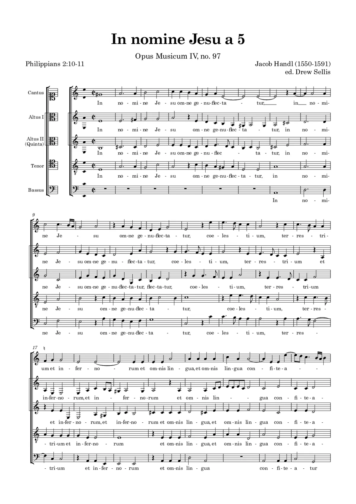 In nomine Jesu a 5 - Page 1