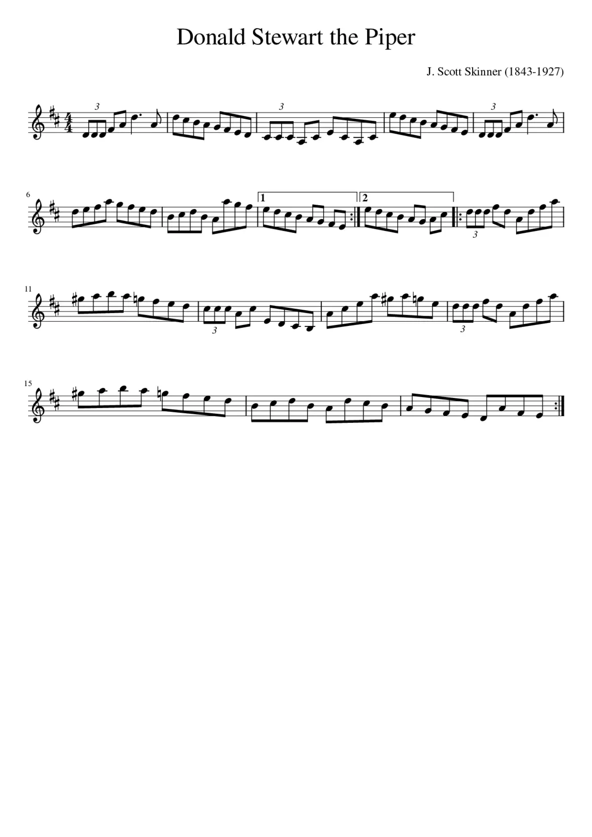 Donald Stewart The Piper - Page 1