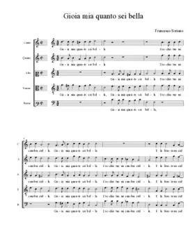 Gioia mia quanto sei bella