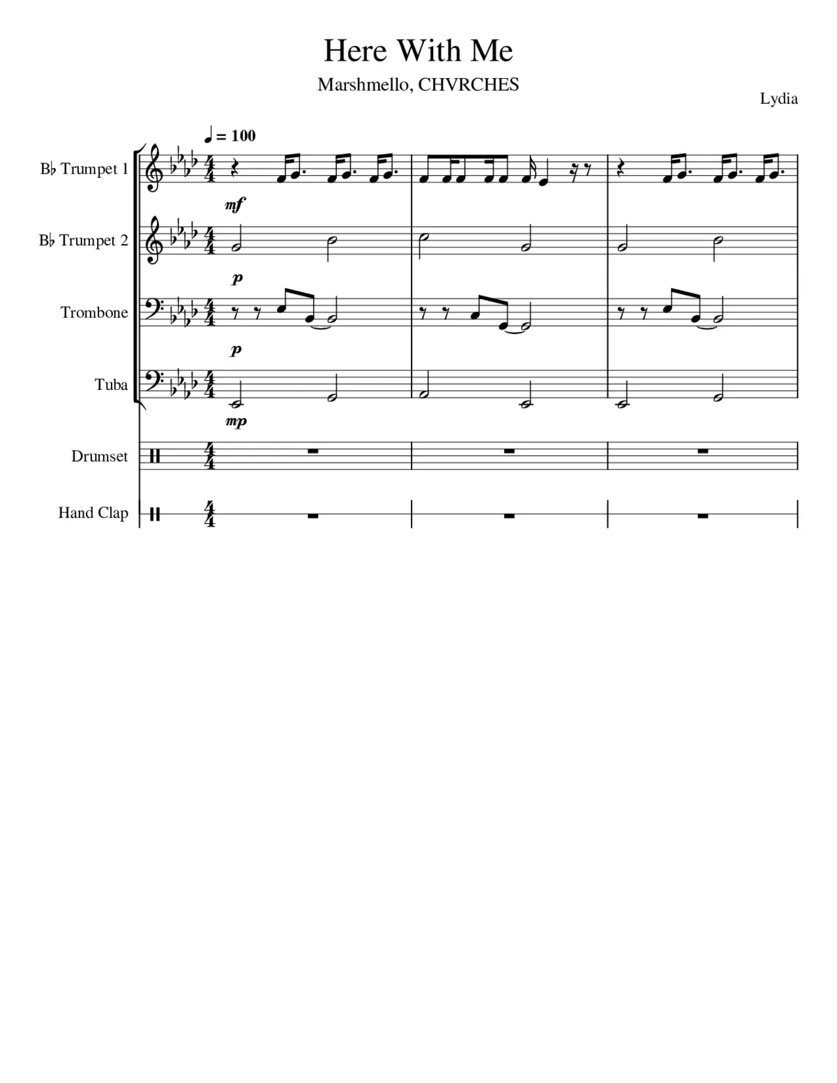 here with me - Page 1