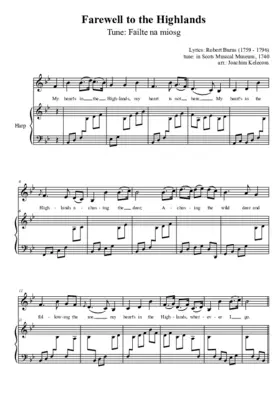 Farewell to the Highlands