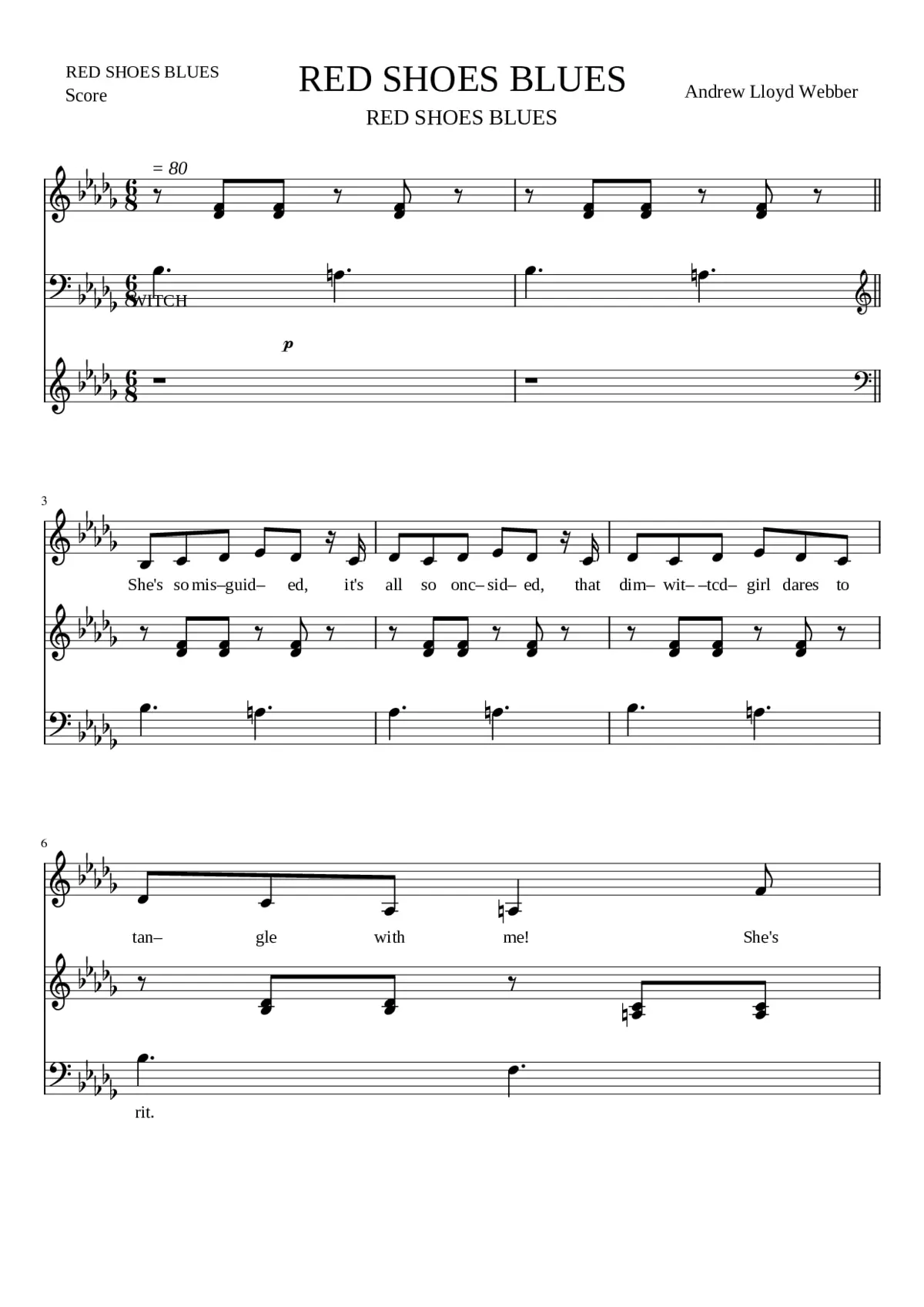 the wizard of oz - Red Shoe Blues - Page 1