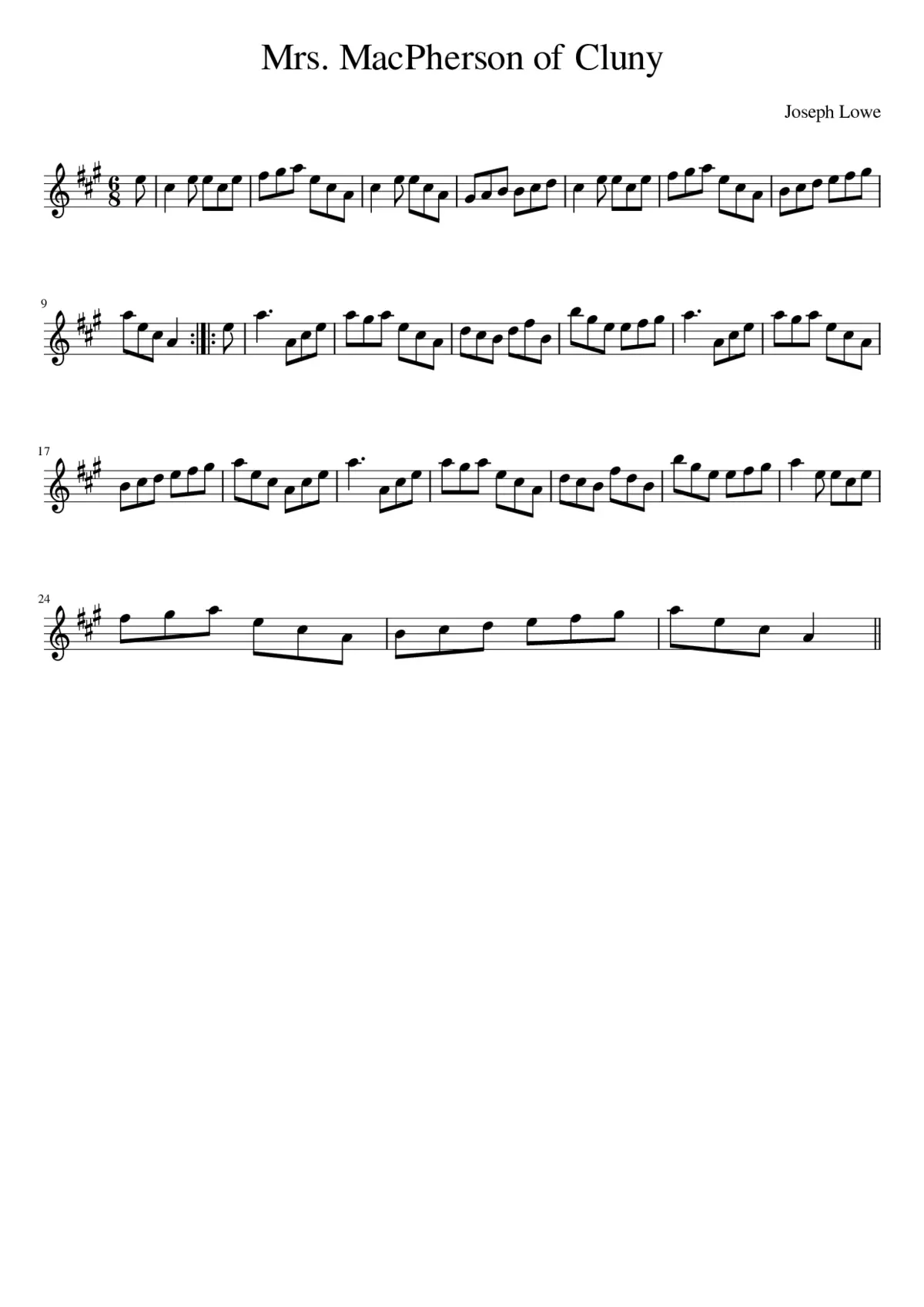 Mrs. MacPherson of Cluny - Page 1