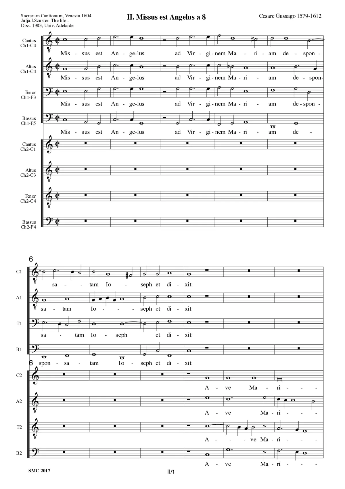 Missus est Angelus a 8 - Page 1