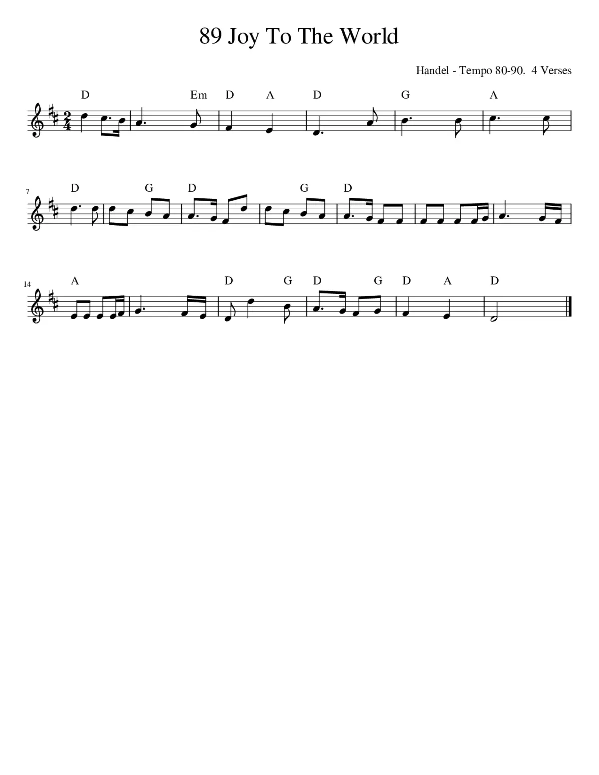 Joy to the World - Page 1