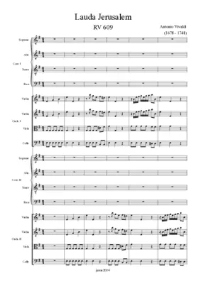 Lauda Jerusalem, RV 609