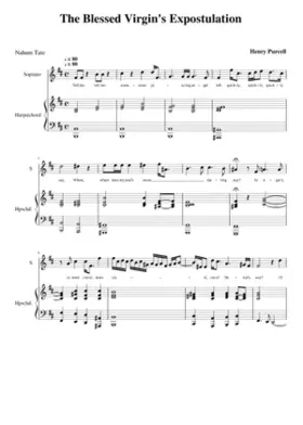 The Blessed Virgin's Expostulation Tell me some pitying angel Z. 196