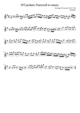O'Carolan's Farewell to music