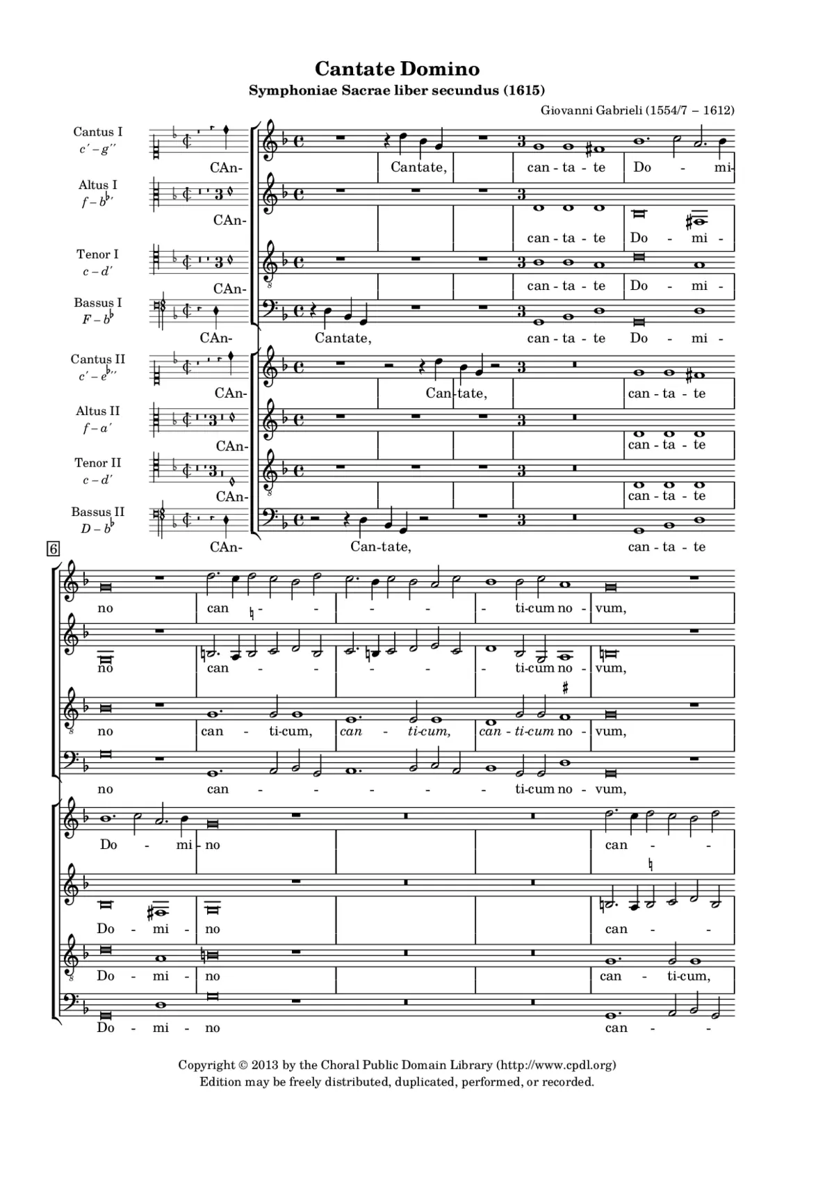 Cantate Domino - Page 1