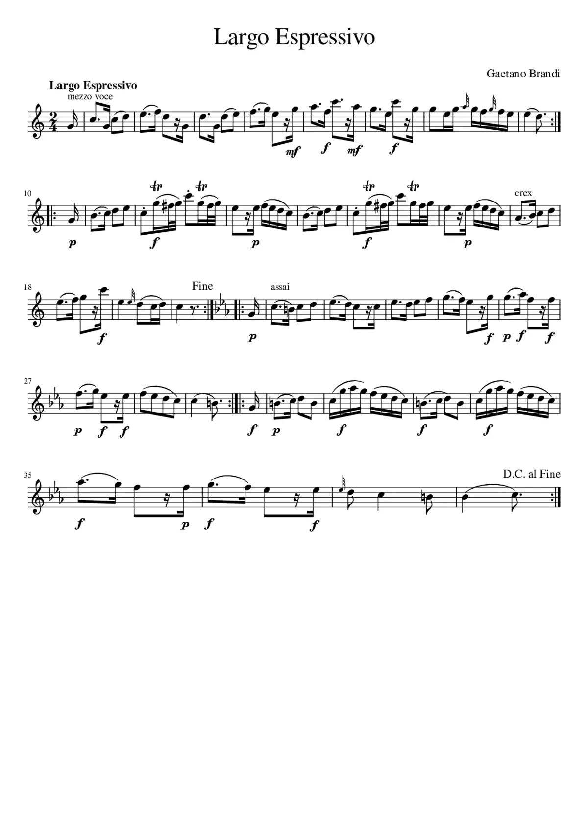 Largo Espressivo - Page 1