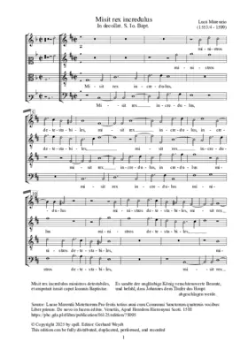 Misit rex incredulus