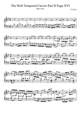 Prelude and Fugue in G minor BWV 885