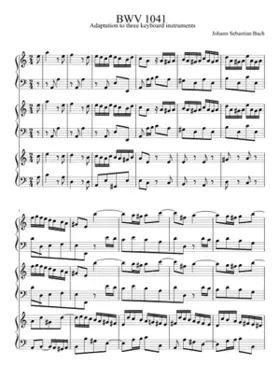 Violin Concerto in A minor BWV 1041