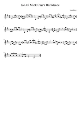 No.45 Mick Carr's Barndance