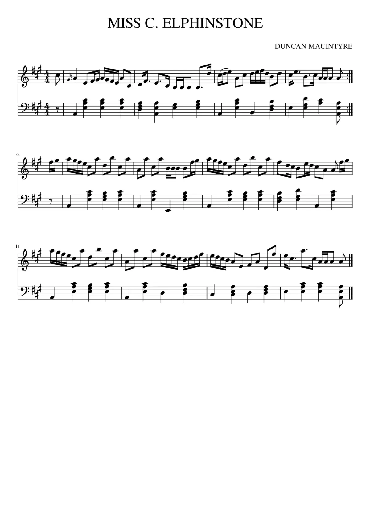 MISS C. ELPHINSTONE - Page 1