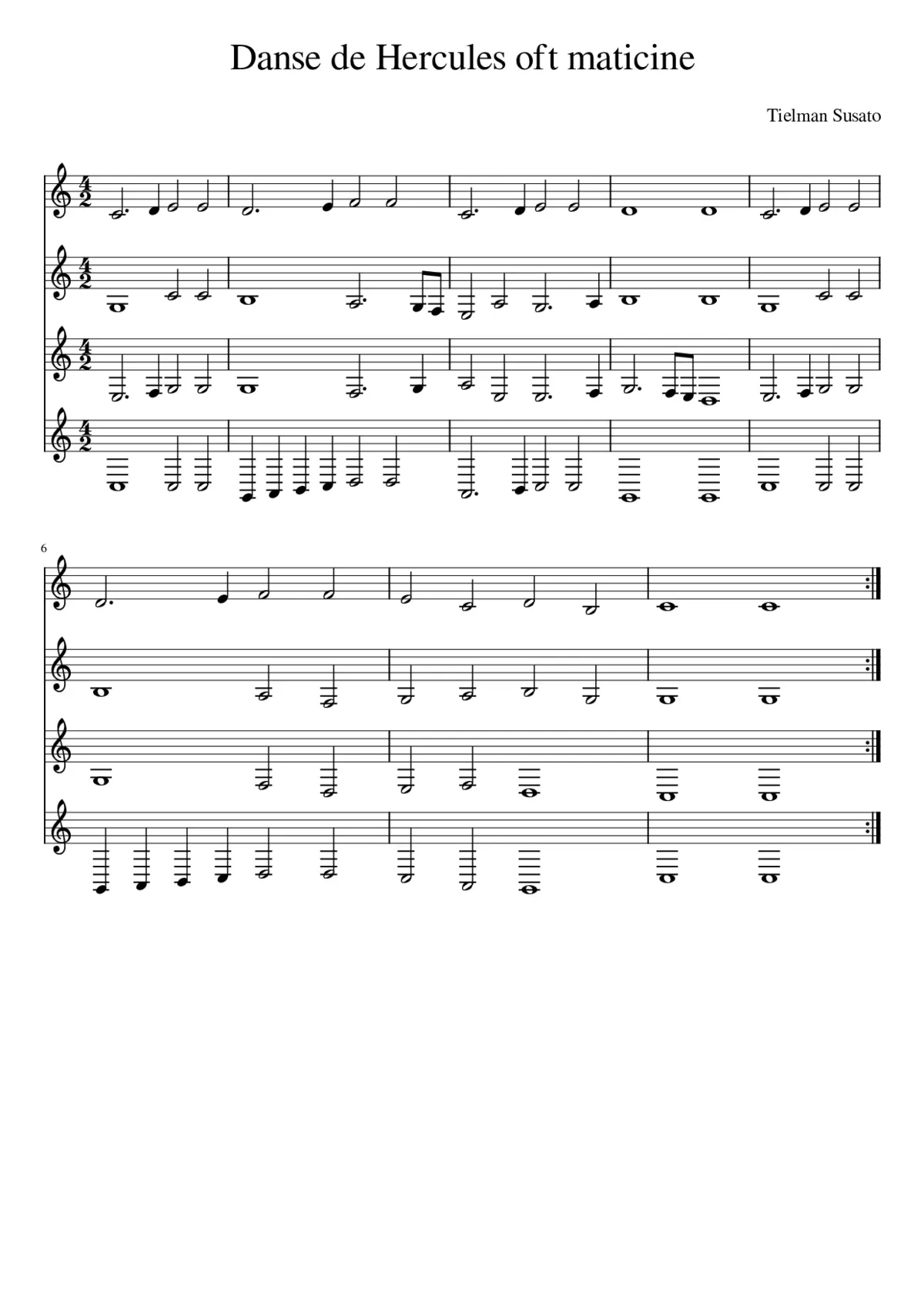 Danse de Hercules oft maticine - Page 1