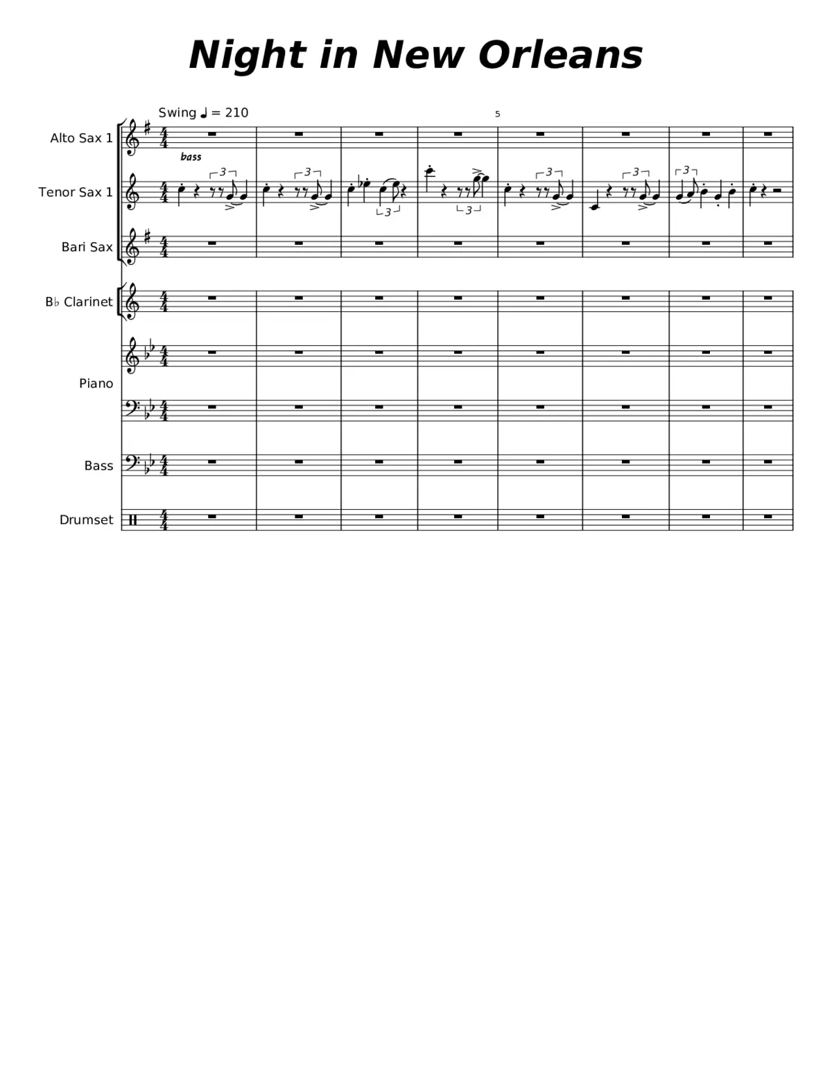 Night in New Orleans - Page 1