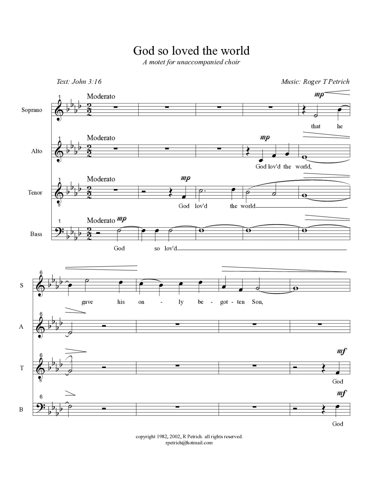 God so loved the world - Page 1