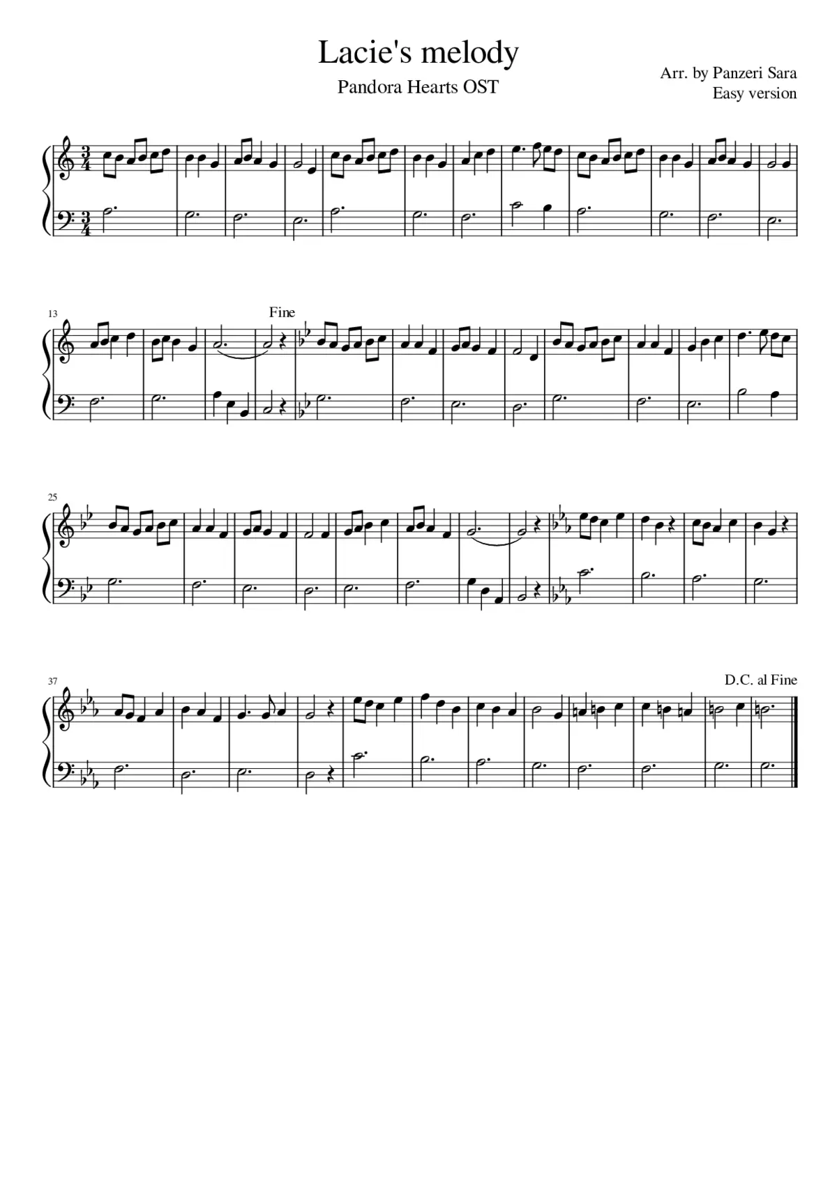 Melody Lacie's song - Page 1