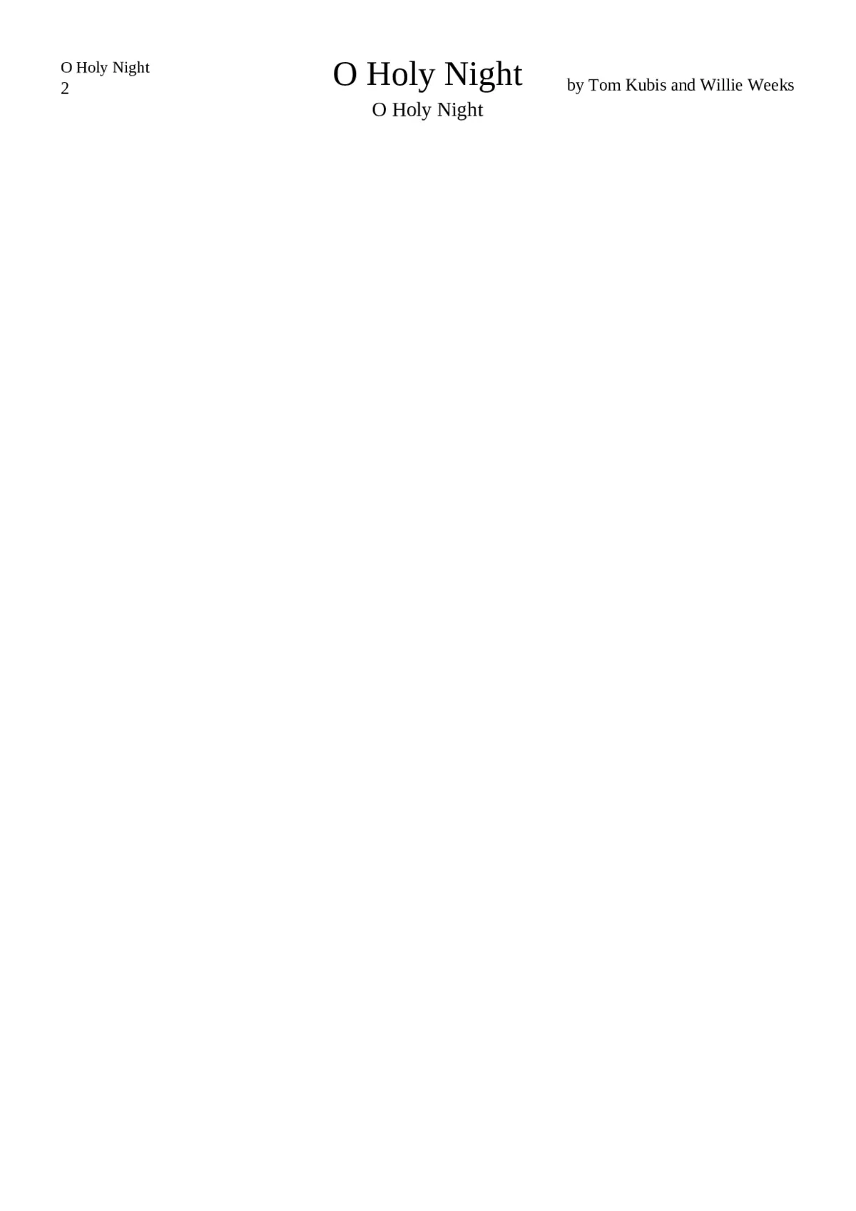 O christmas night! - Page 1