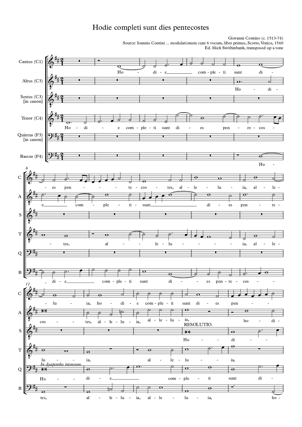 Hodie completi sunt dies pentecosti - Page 1