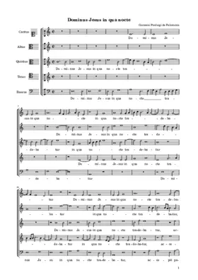 Dominus Jesus in qua nocte