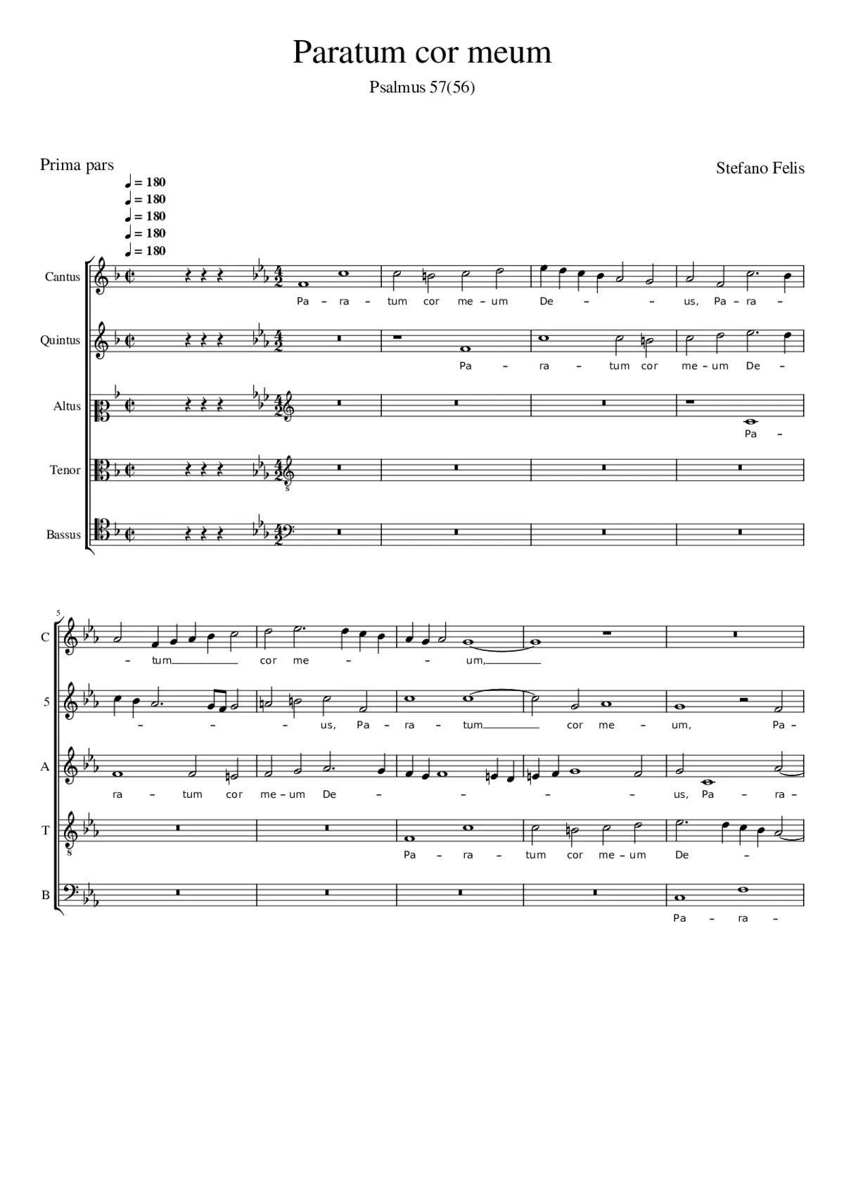 Paratum cor meum - Page 1