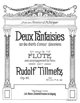 2 Fantaisies sur des chants d'amour slavoniens