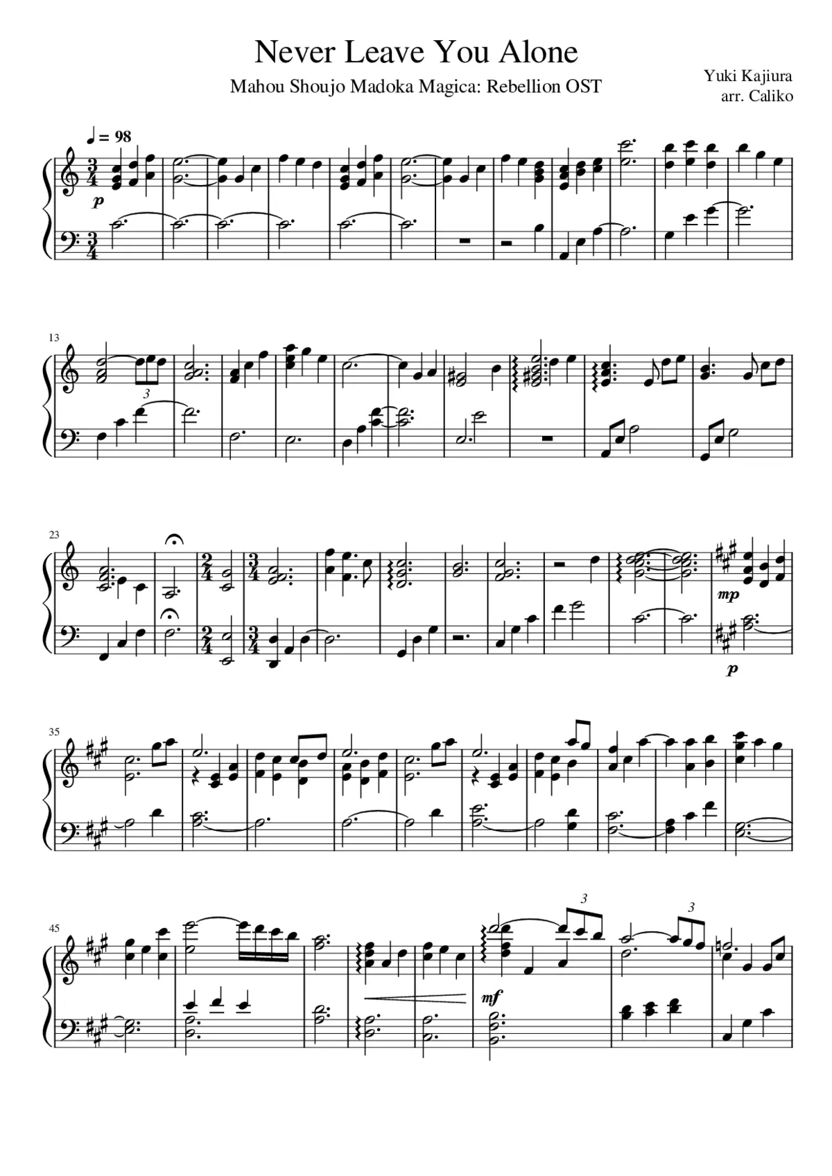 Never Leave You Alone - Page 1