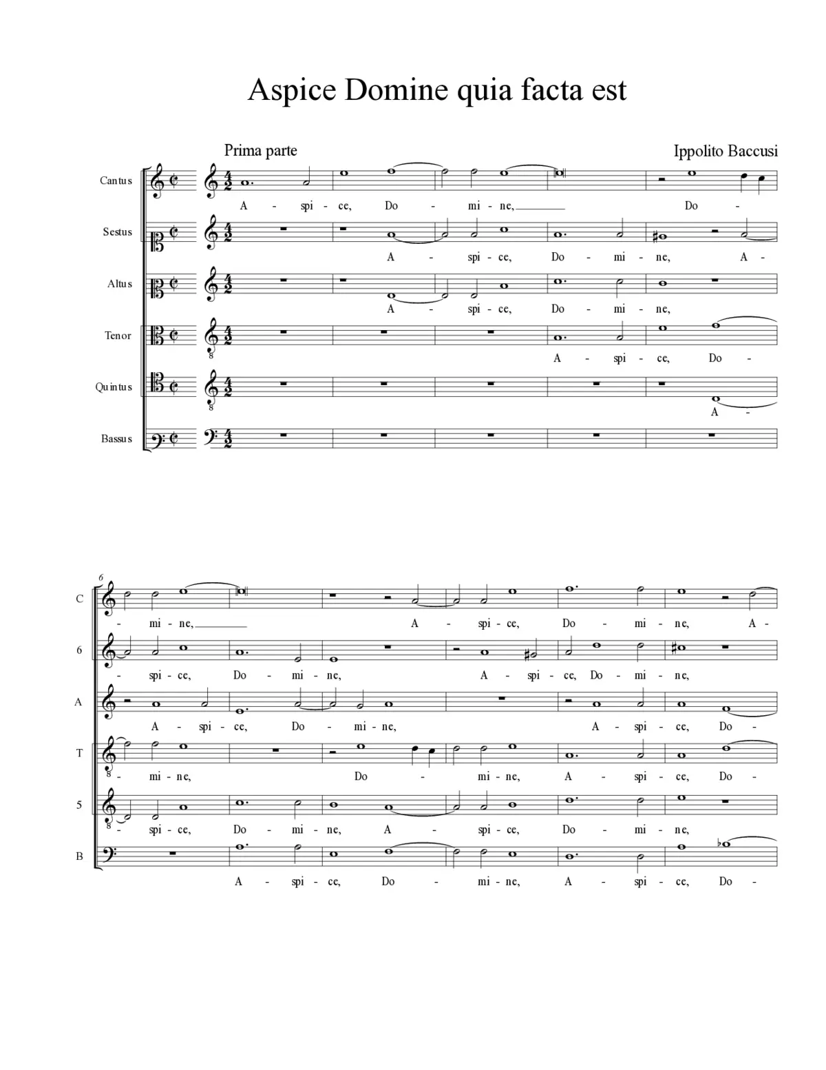 Aspice Domine - Page 1