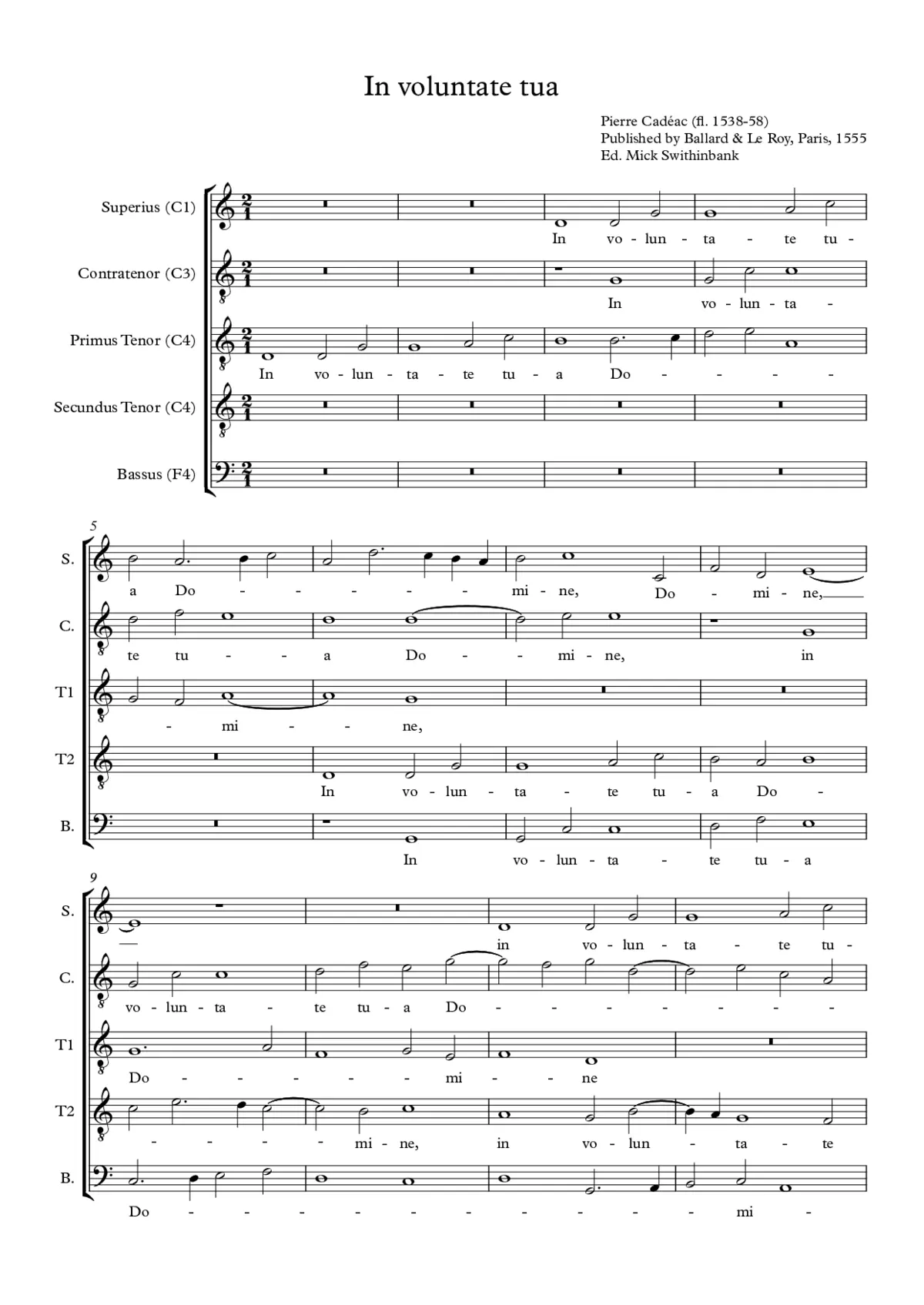 In voluntate tua - Page 1