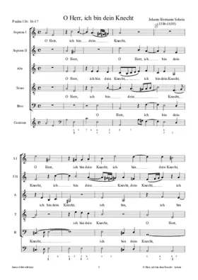 O Herr, ich bin dein Knecht