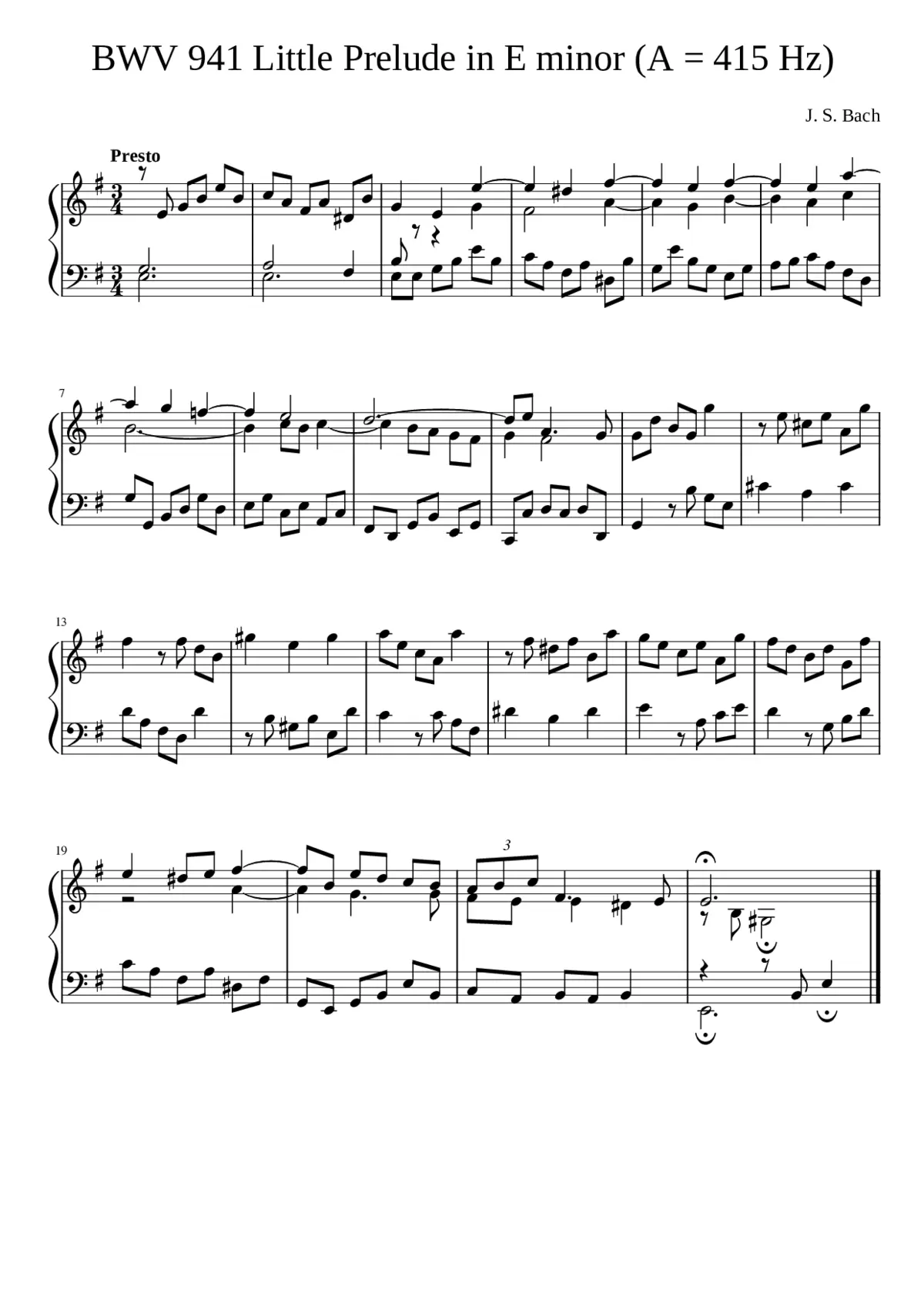 Fugue on BWV 941 (v.2) - Page 1
