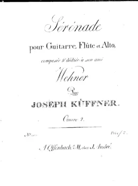 Sérénade pour Guitarre, Flûte et Alto