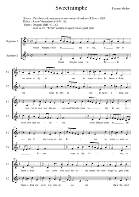 Sweet nymph, come to thy lover