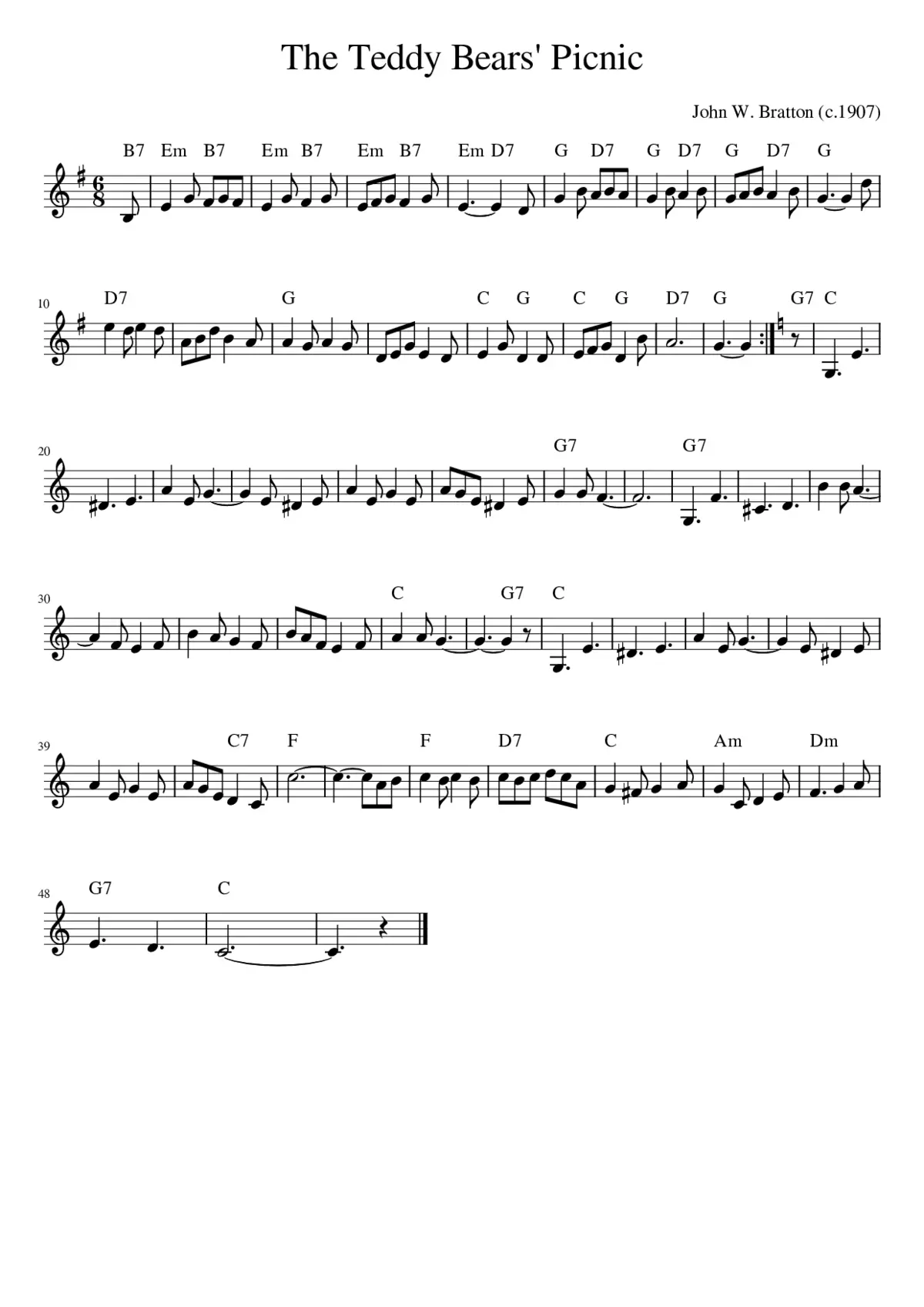 The Teddy Bears' Picnic - Page 1