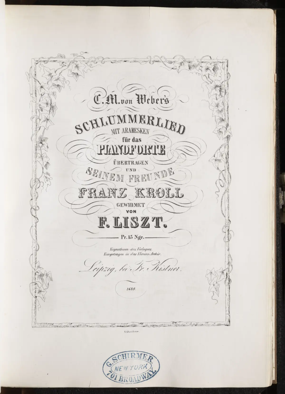 Schlummerlied mit Arabesken - Page 1