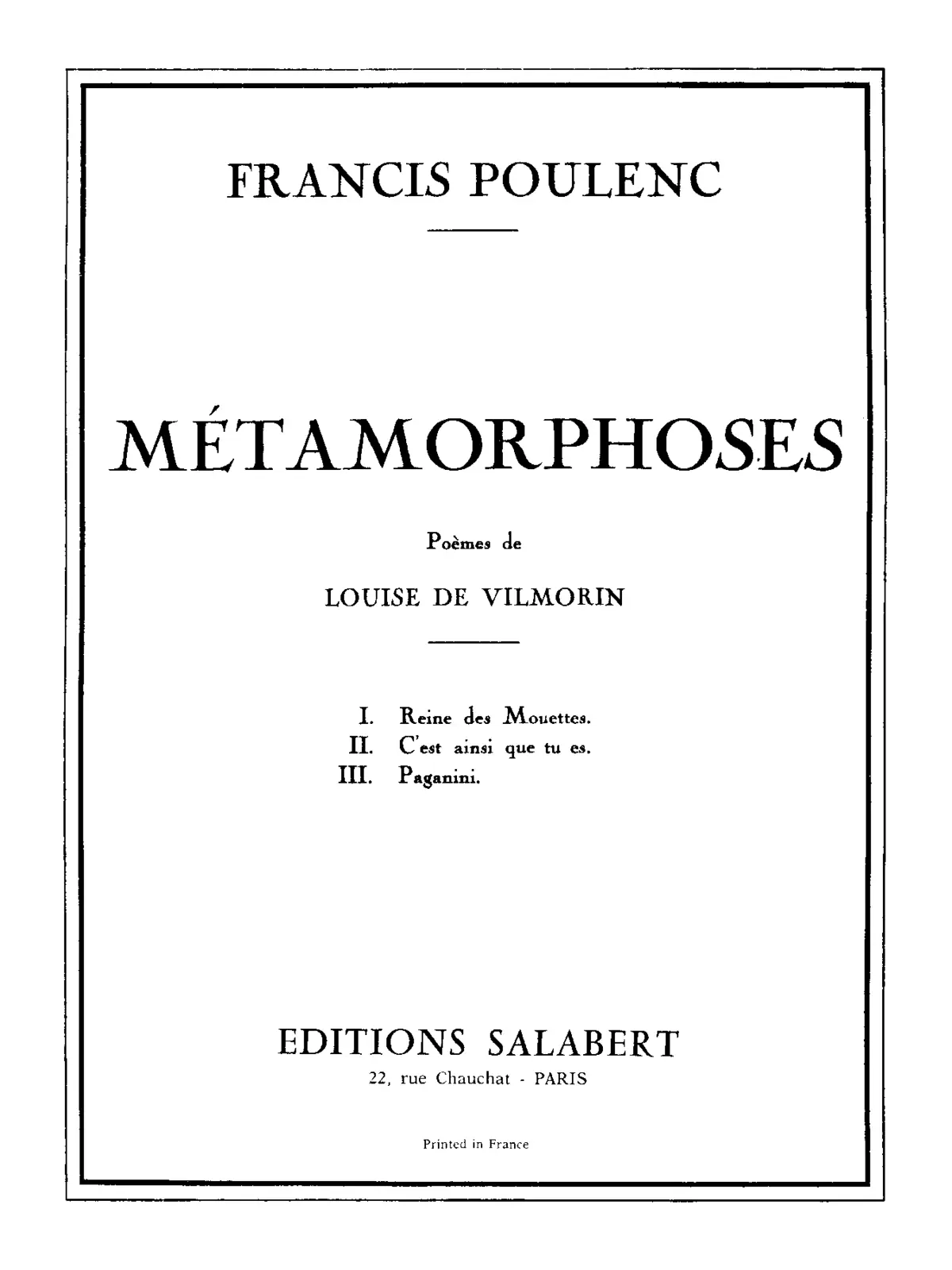 Métamorphoses - Page 1