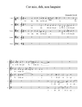 Cor mio, deh, non languire