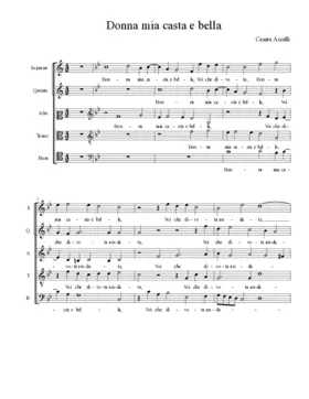 Donna mia casta e bella