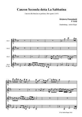 Canzon Seconda detta La Sabbatina