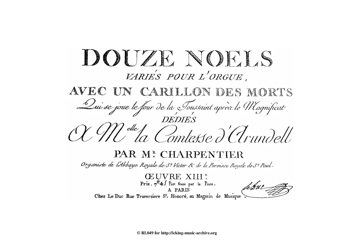 Douze Noëls avec un Carillon des morts - Page 1