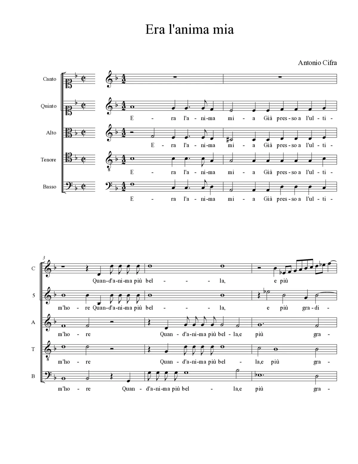 Era l'anima mia - Page 1