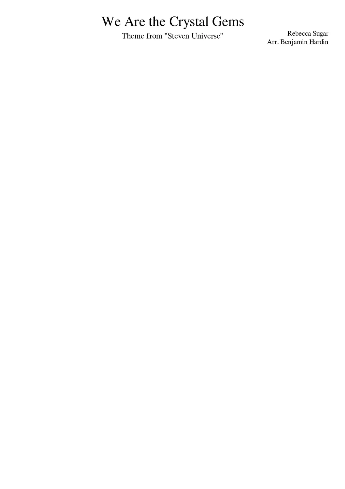 steven universe theme - Page 1